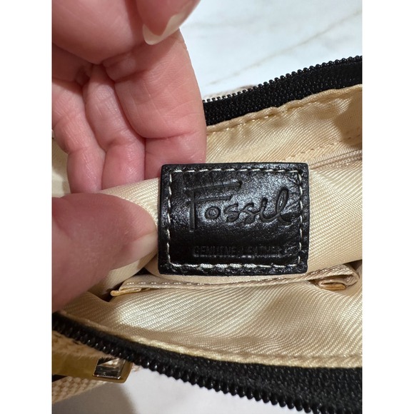Vintage Fossil‎ Leather Mini Shoulder Bag Y2K 1990s Retro Casual Lightweight NWT - Picture 5 of 11